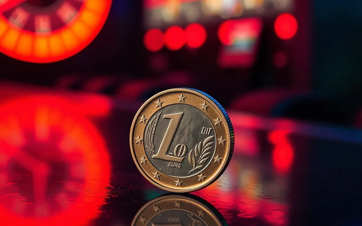 Moneta da 1 euro, simbolo dei casinò online con deposito minimo basso